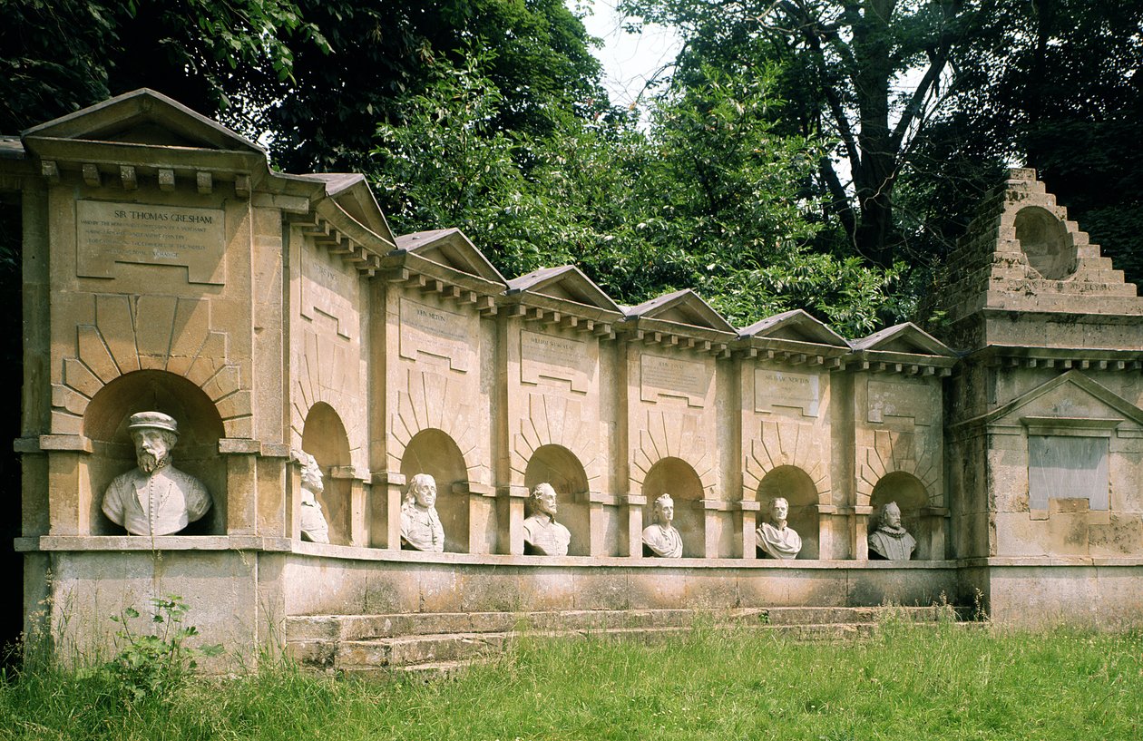 Stowe, William Kent (1684-1748), Templo de British Worthies, c.1735, Buckinghamshire, Reino Unido de Unbekannt Unbekannt