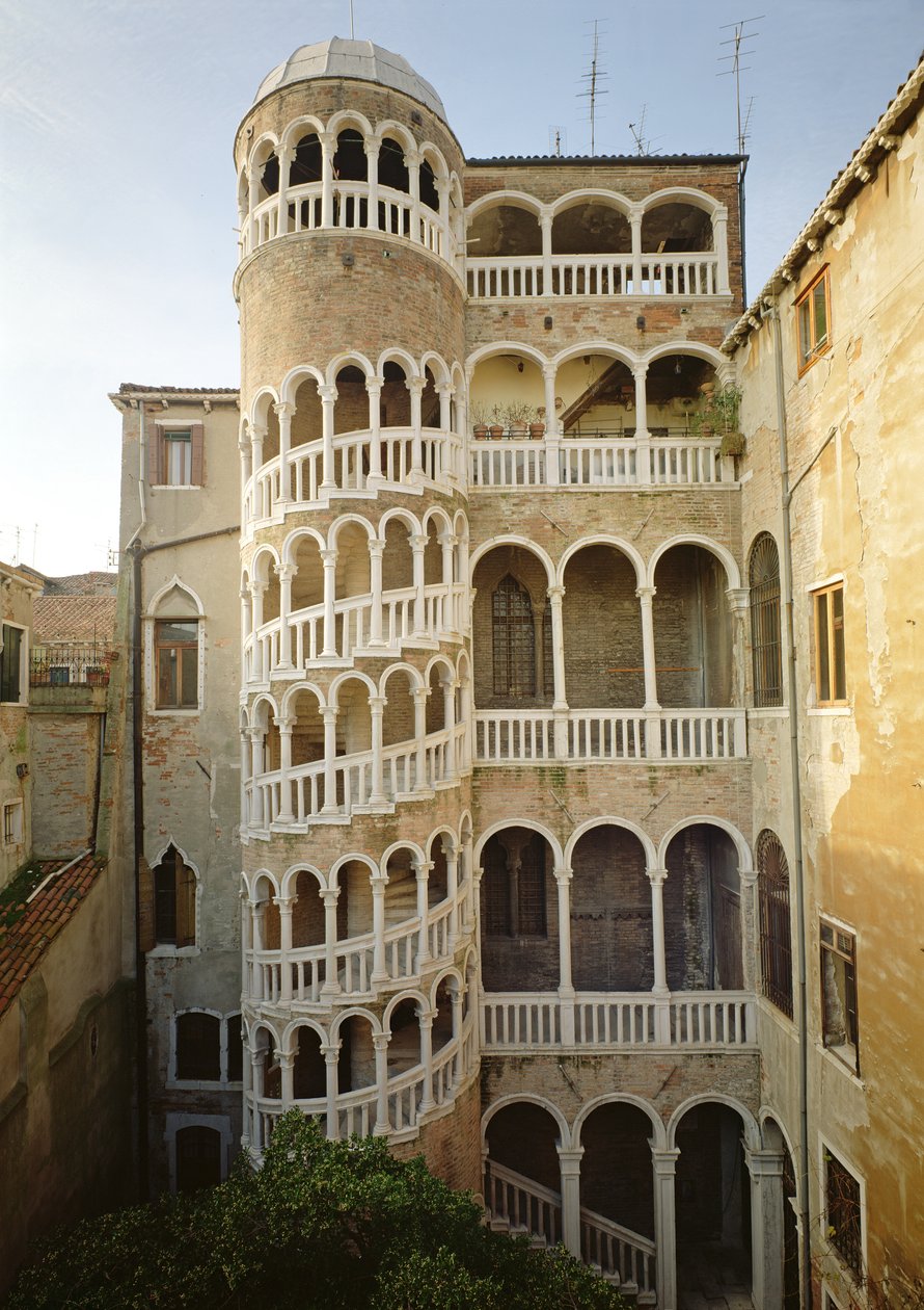 A Escadaria Bovolo, do Palazzo Contarini do Bovolo de Unbekannt Unbekannt
