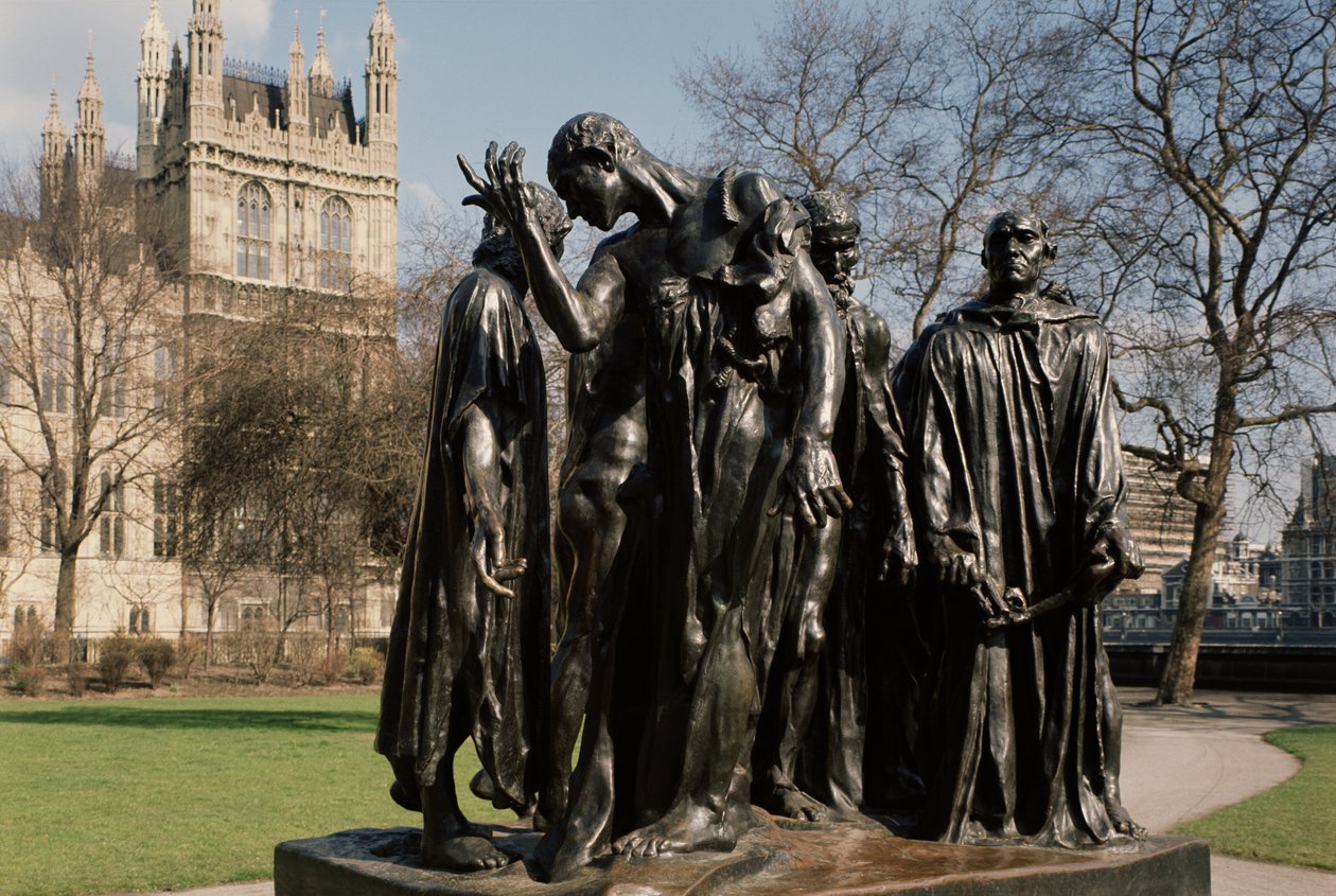 Os burgueses de Calais, de Auguste Rodin (1840-1917) completados em 1888 de Unbekannt Unbekannt