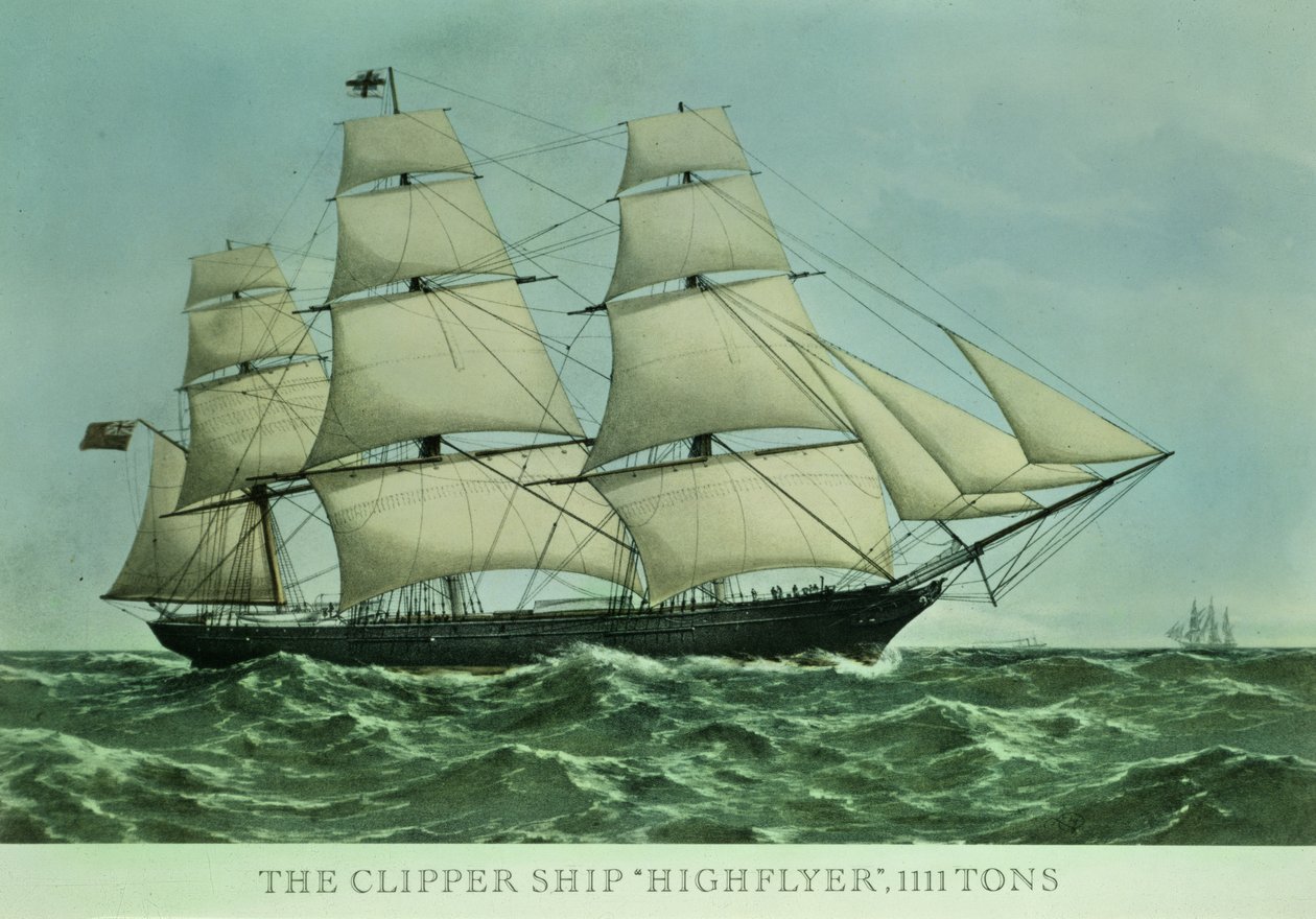 O navio Clipper &39;Highflyer&39;, 1111 toneladas de Unbekannt Unbekannt