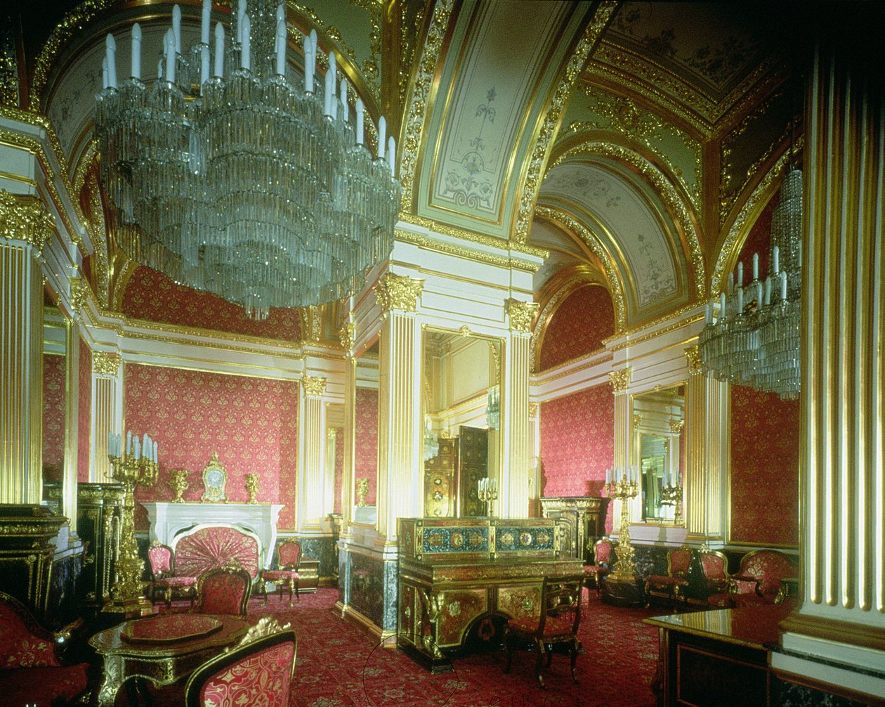 A Câmara Dourada da Tsaritsa, nos Apartamentos Particulares do Grande Palácio do Kremlin de Unbekannt Unbekannt