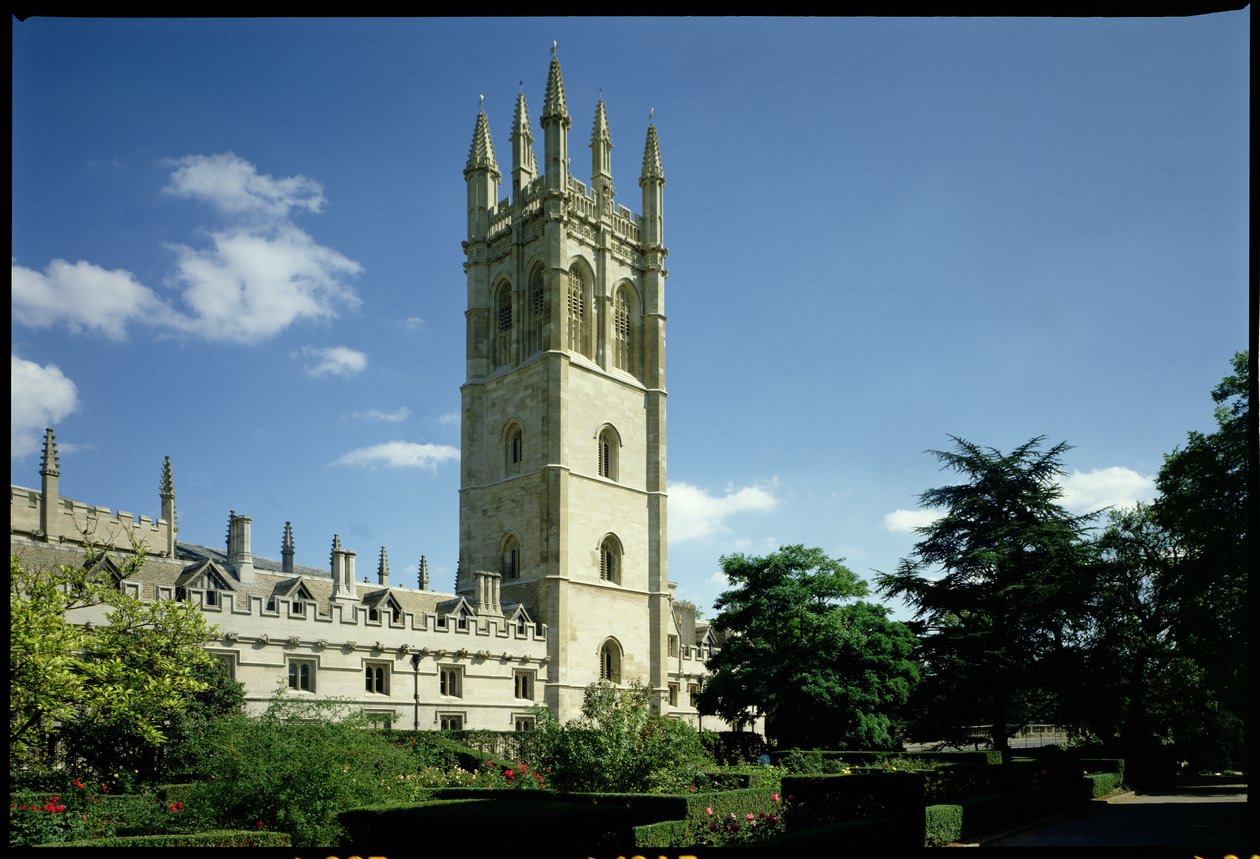 A Grande Torre, Magdalen College, Oxford, construir 1492-1509 de Unbekannt Unbekannt