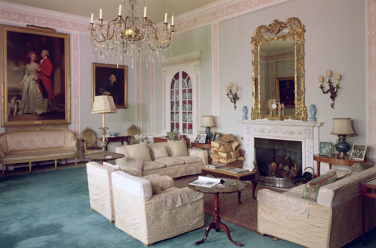 A sala de música, Sledmere House, Yorkshire de Unbekannt Unbekannt