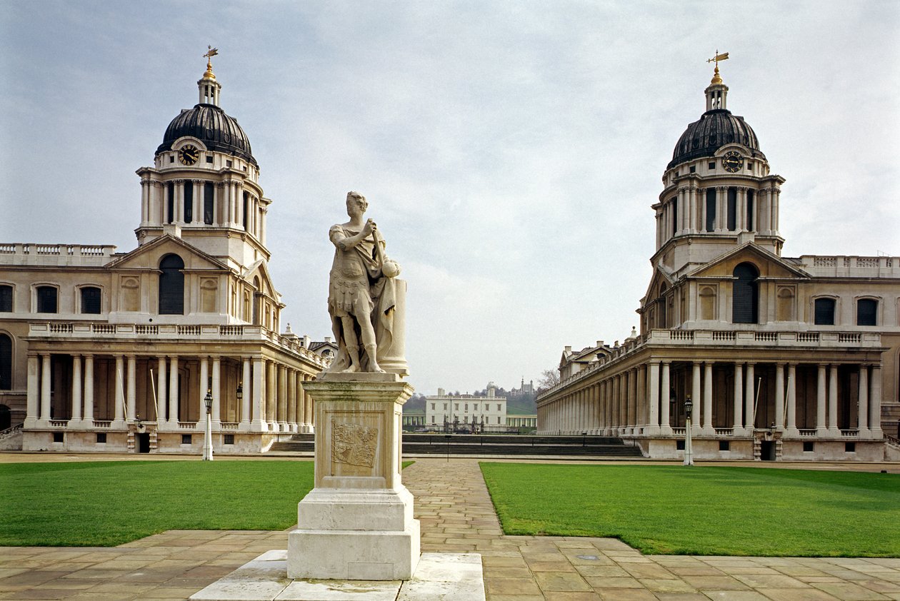 O Antigo Colégio Real Naval construído por Sir Christopher Wren (1632-1723) Greenwich, Londres, Reino Unido de Unbekannt Unbekannt