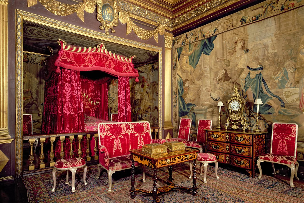 O quarto do estado, Castelo de Powis, País de Gales de Unbekannt Unbekannt