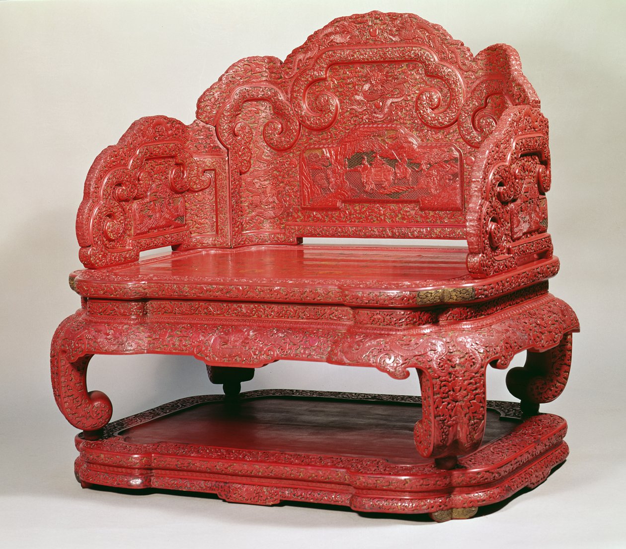 O trono do imperador Chien Lung (1736-95) de Unbekannt Unbekannt