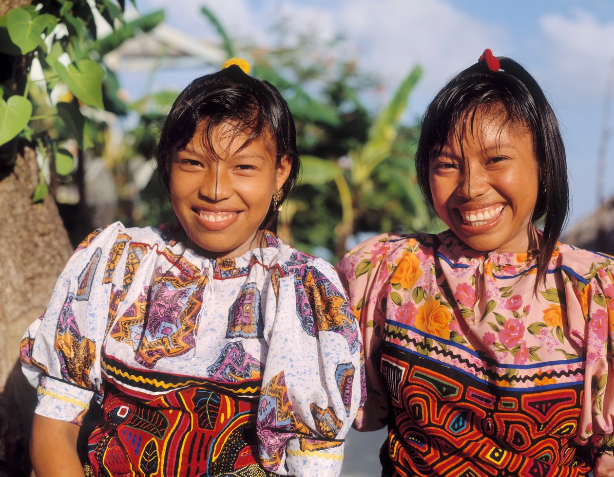 Duas garotas indianas de Cuna (foto) de Unbekannt Unbekannt