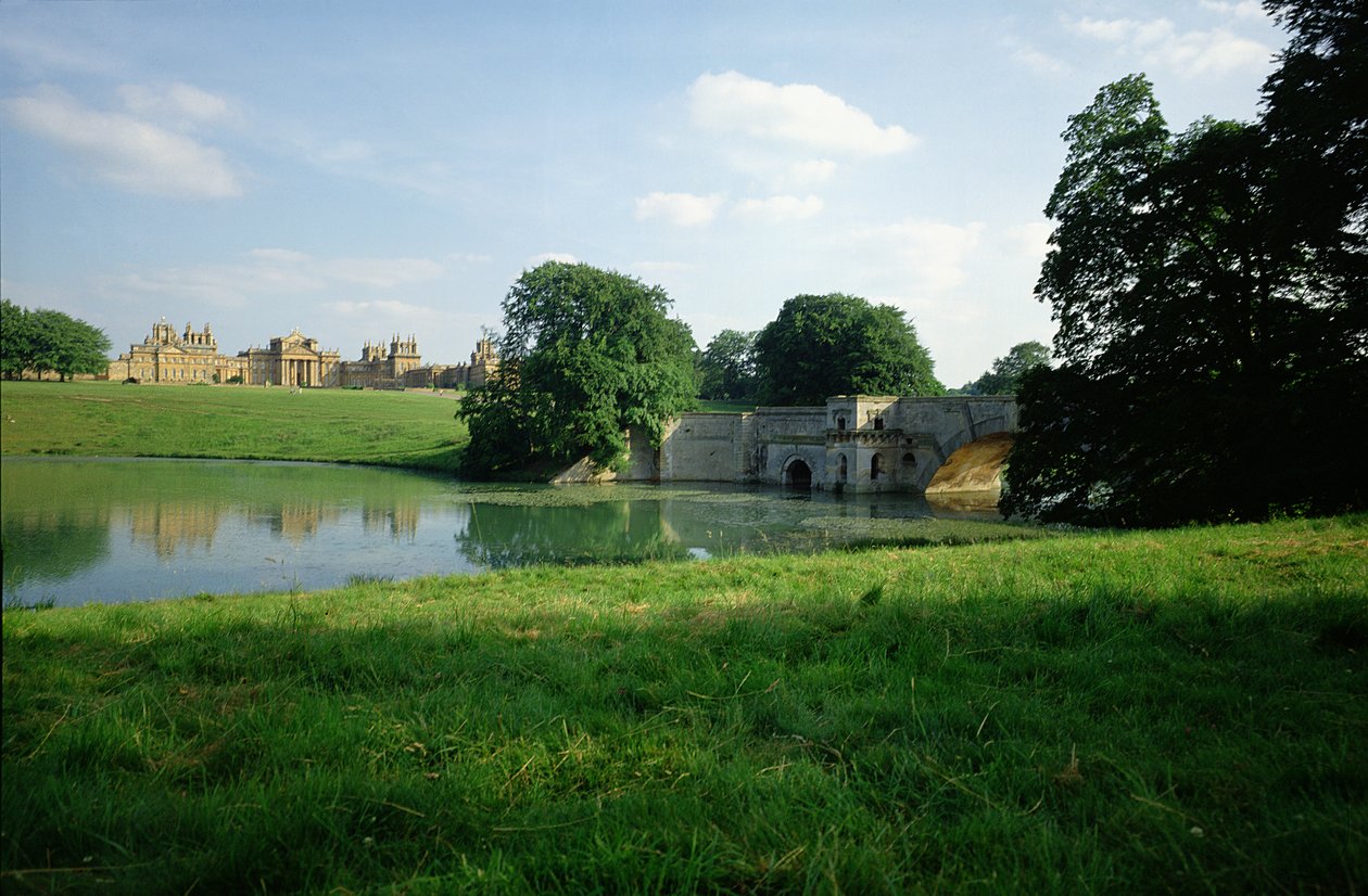 Vista, de, a, lago, palácio blenheim, oxfordshire de Unbekannt Unbekannt