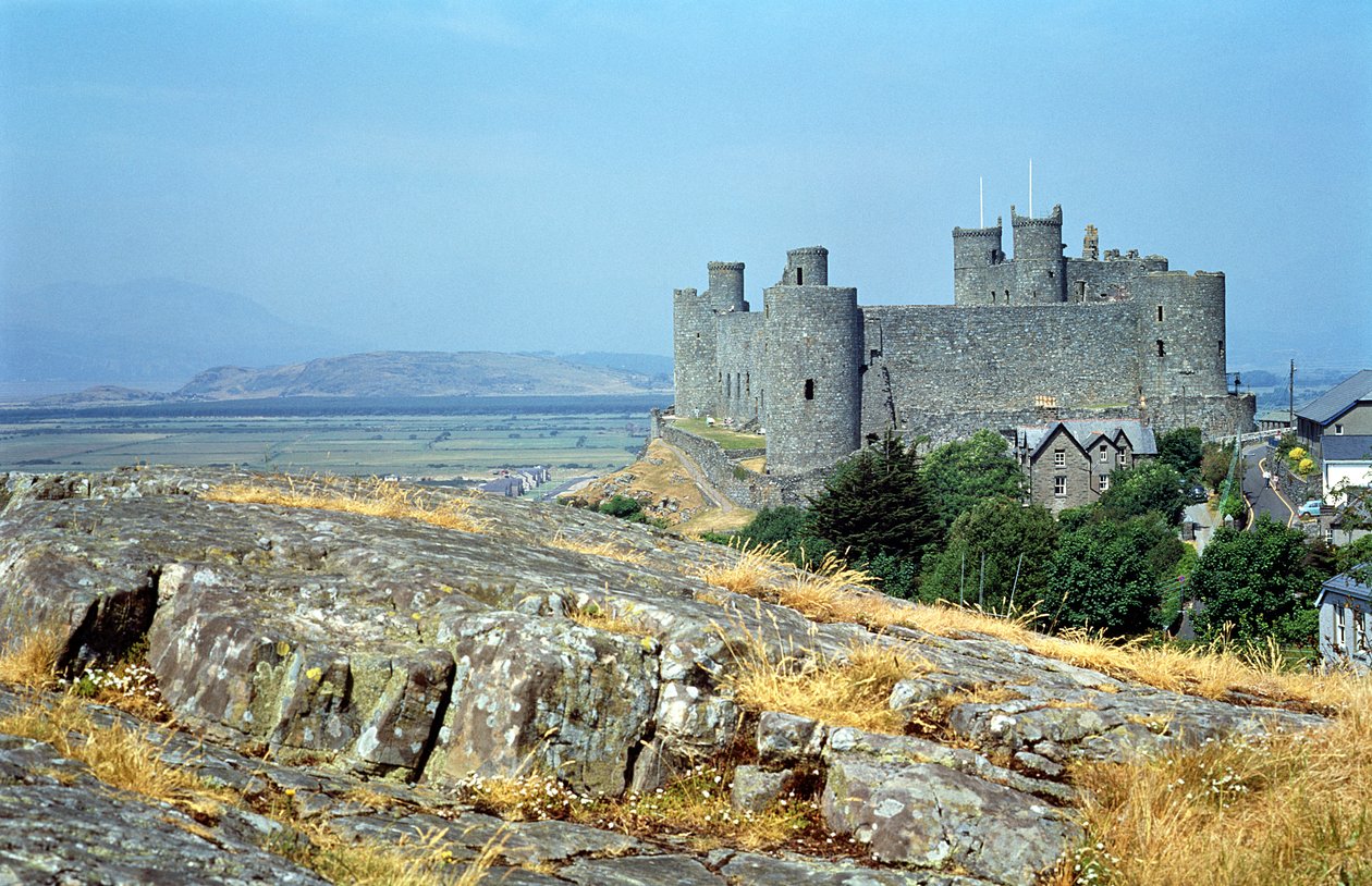 Vista, de, Harlech, castelo, gwynedd, norte gales de Unbekannt Unbekannt
