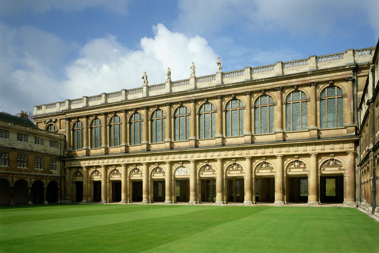 Vista, grande, corte, wren, biblioteca, trindade, faculdade, cambridge de Unbekannt Unbekannt