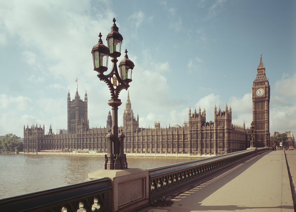 Vista, de, a, casas parlamento, de, ponte westminster de Unbekannt Unbekannt