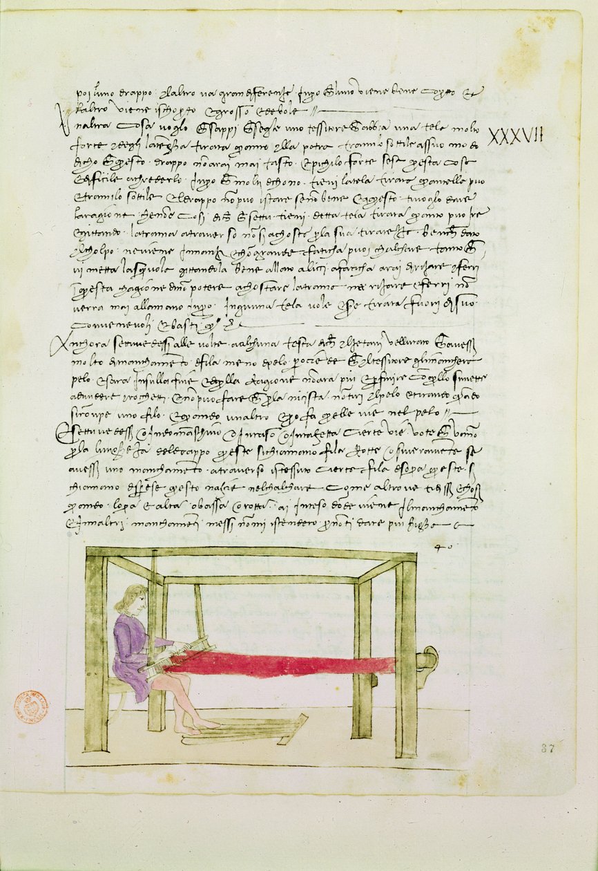 Tecendo a Seda de Precetti dellArte Della Seta (Regras da Guilda da Seda) de Unbekannt Unbekannt