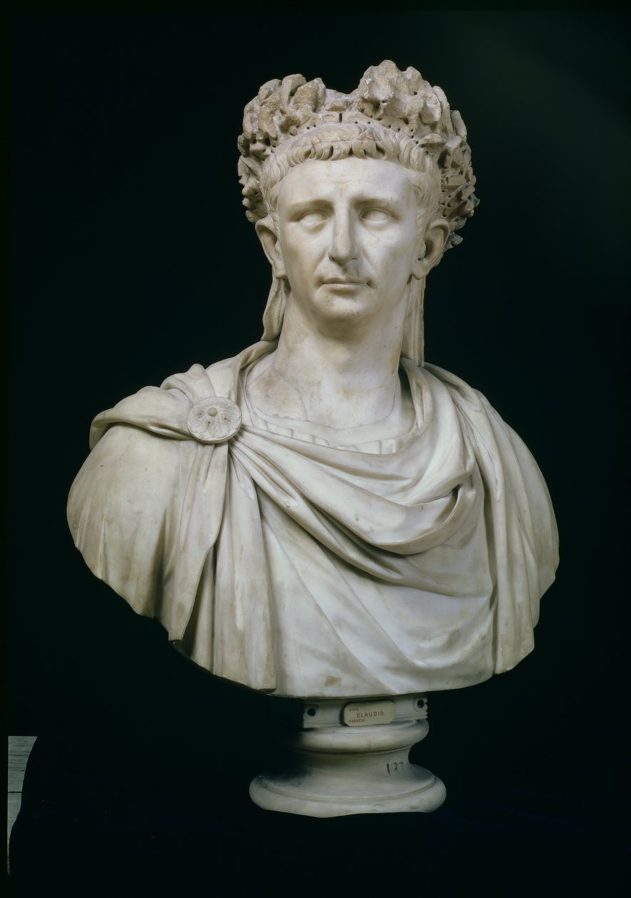 Busto de retrato do imperador Claudius I de Unbekannt Unbekannt