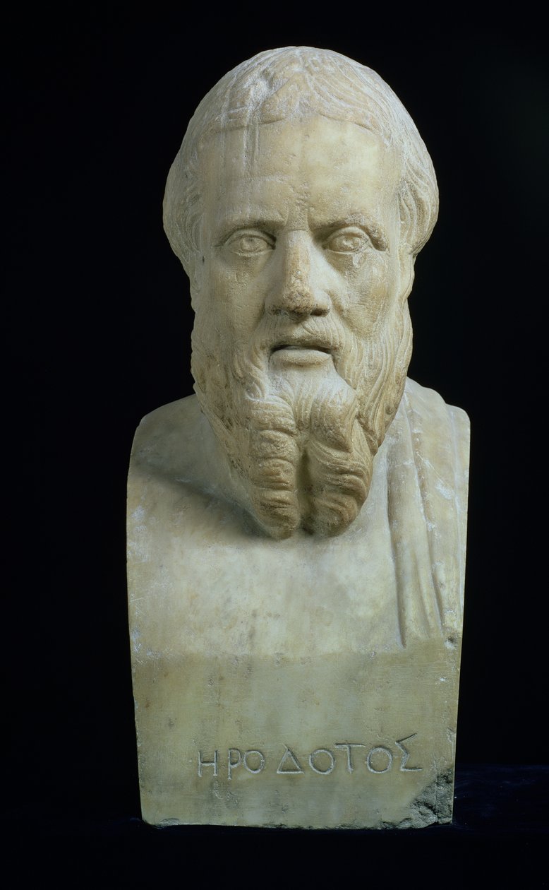 Busto de retrato de Heródoto de Unbekannt Unbekannt