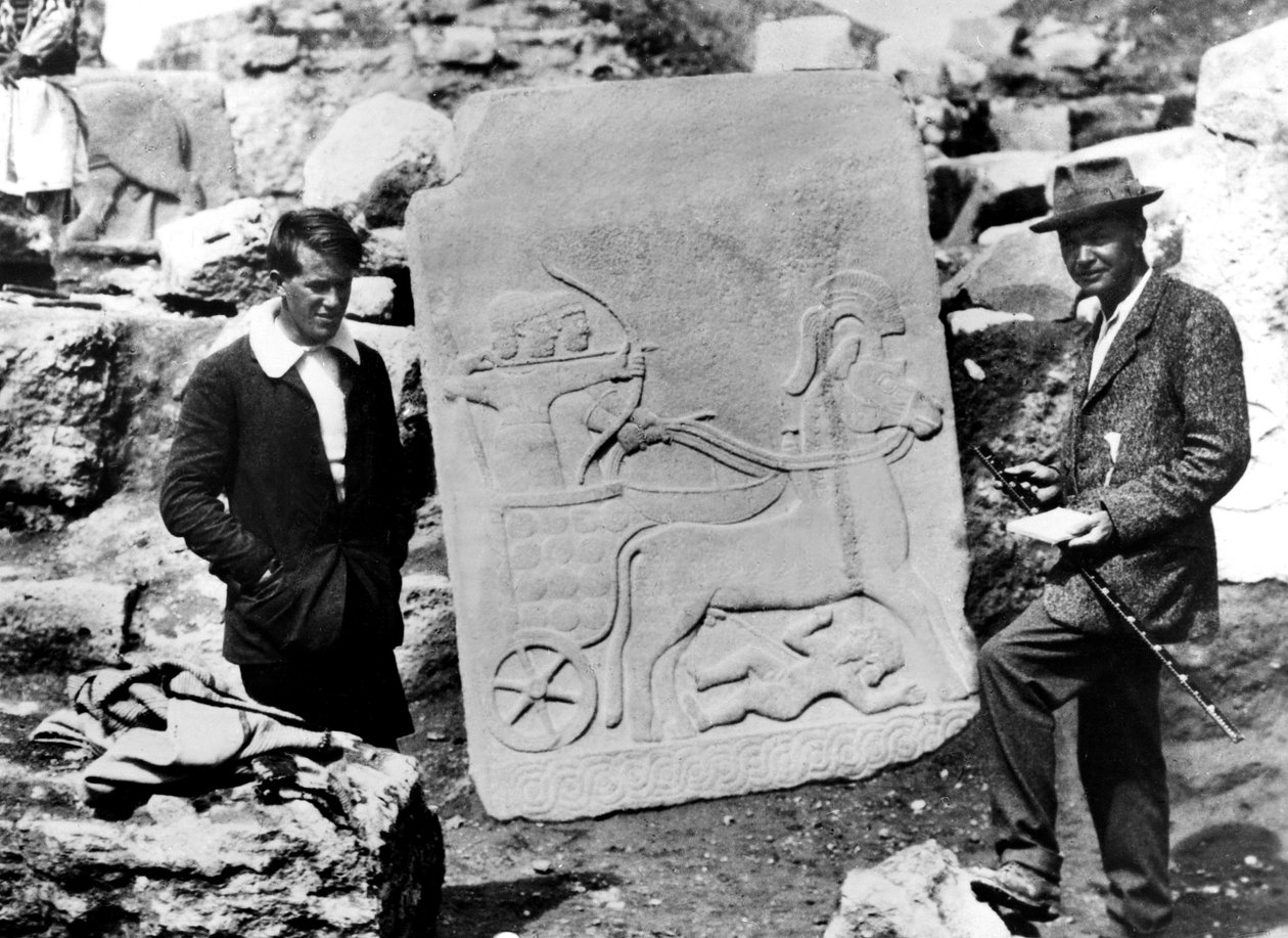 TE Lawrence com Leonard Woolley em Carquemis, Síria, 1911 de Unbekannt Unbekannt