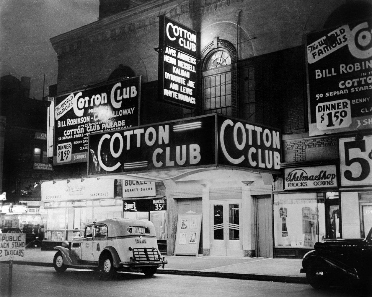O Cotton Club em Harlem, Nova York, em 1938 de Unbekannt Unbekannt
