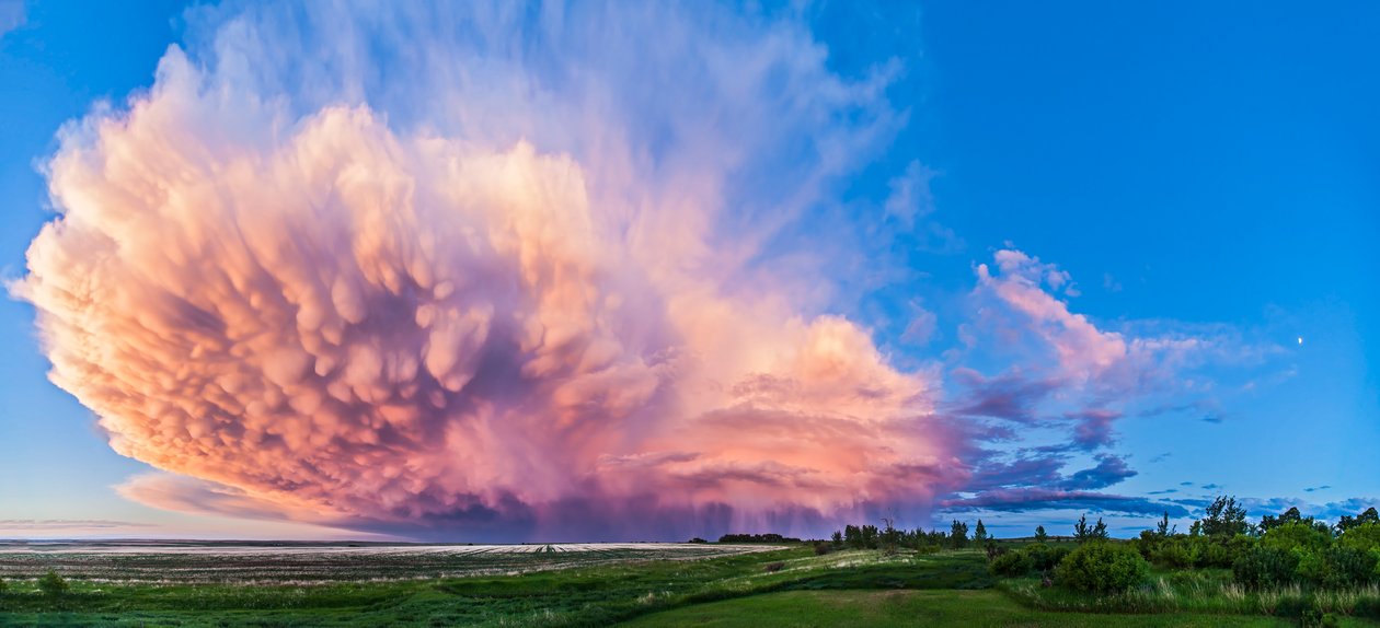 Um, 3, seção, panorama, de, um, recuar, thunderstorm, sulista, alberta, canadá de Unbekannt Unbekannt