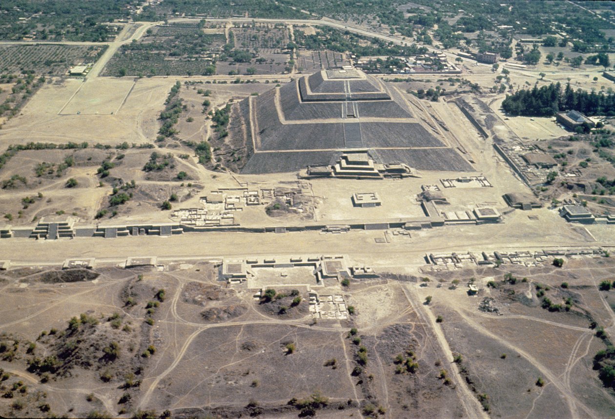 Vista aérea, de, a, templo sol de Unbekannt Unbekannt