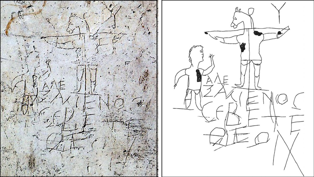 Alexamenos graffiti, Antiquarium Palatine, Roma de Unbekannt Unbekannt