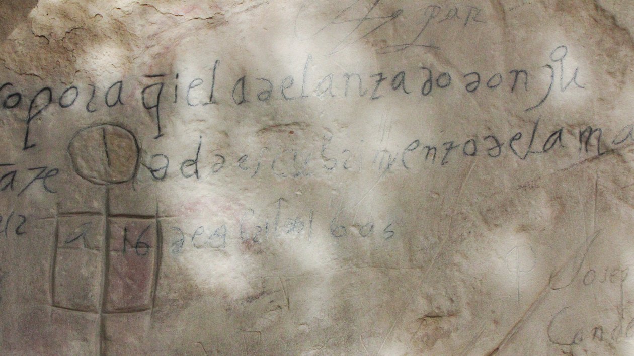 Inscrições lado blefes, Don Juan de Onate Monumento Nacional El Morro, Novo México, 1605 de Unbekannt Unbekannt