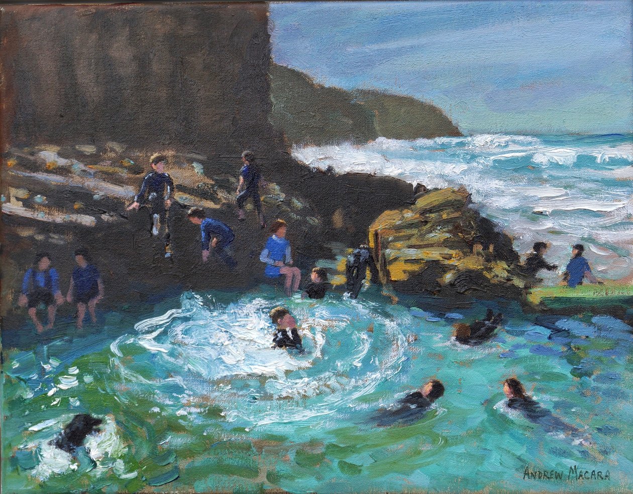 Piscina Capela Rock, Perranporth, Cornualha, 2017 de Unbekannt Unbekannt