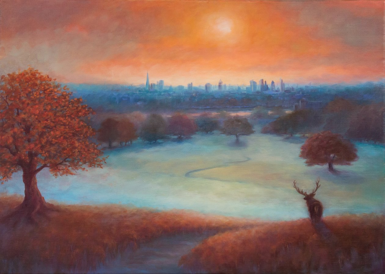 City View London a partir do Richmond Park), 2017, de Unbekannt Unbekannt