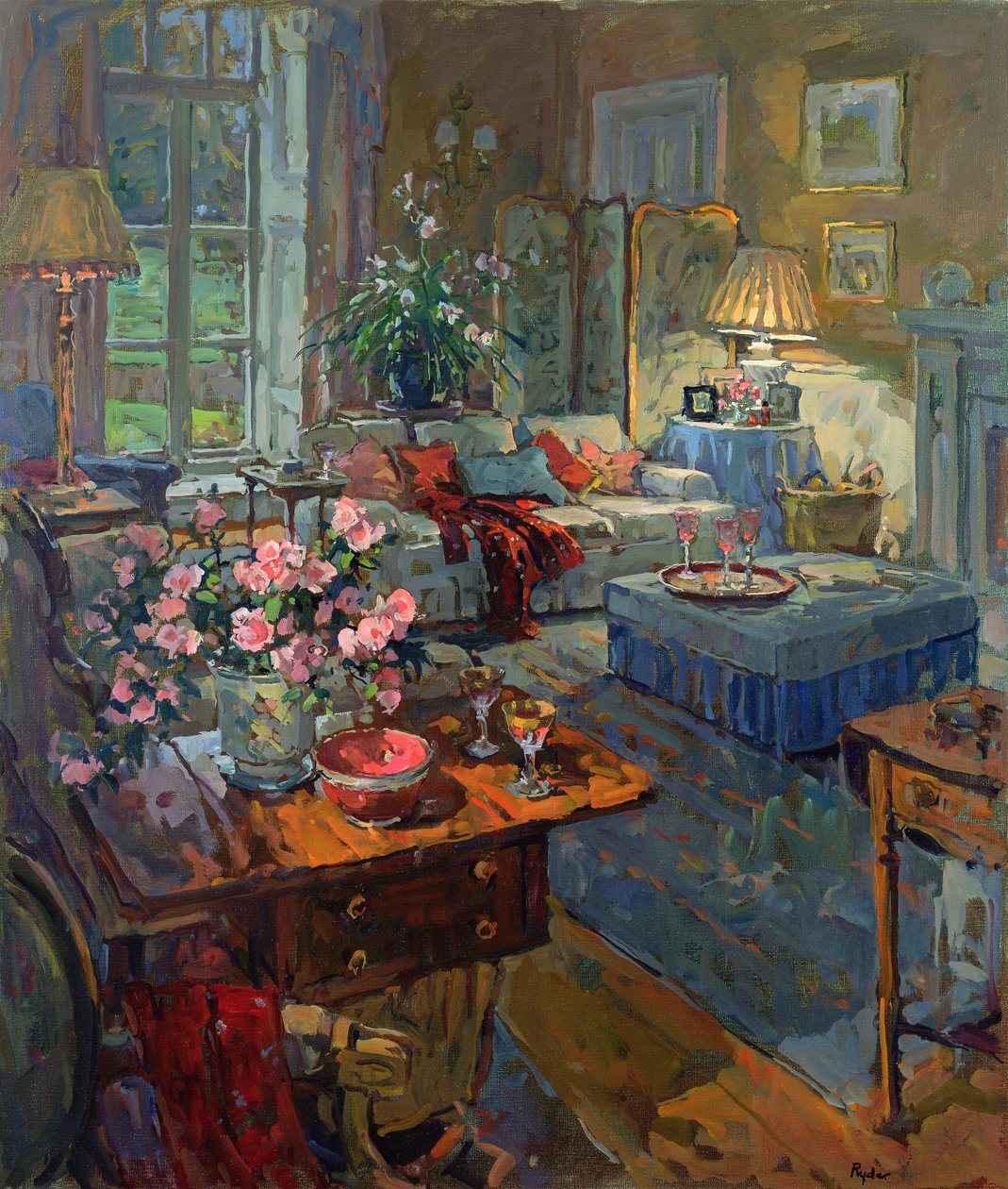 Sala de desenho - tarde de inverno de Unbekannt Unbekannt