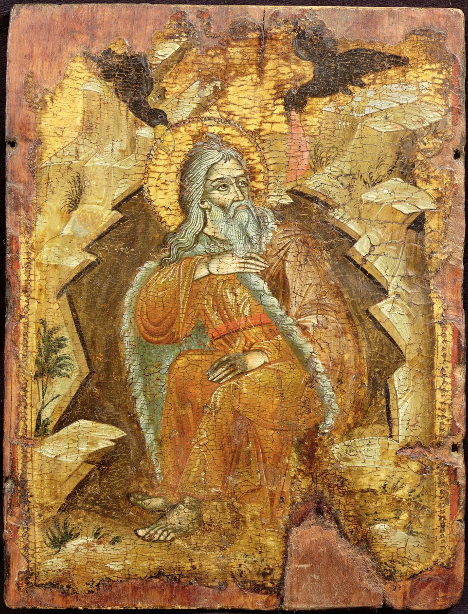 Elijah pelo ribeiro Cherith, macedônio, c.1700 de Unbekannt Unbekannt
