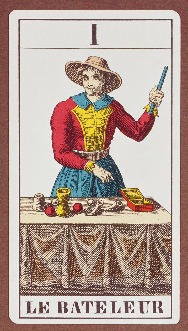 I The Magician, sete cartas de tarot de diferentes pacotes de Unbekannt Unbekannt