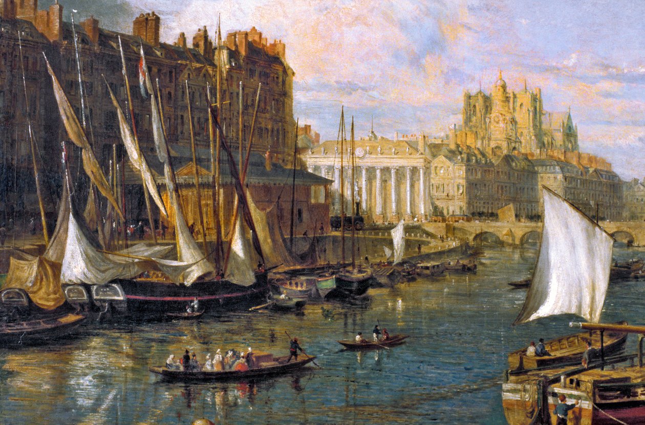 Loire Atlantique N * 121 - Nantes - Museu Dobree - "" O Porto de Nantes "" - detalhe - por Parrot William de Unbekannt Unbekannt