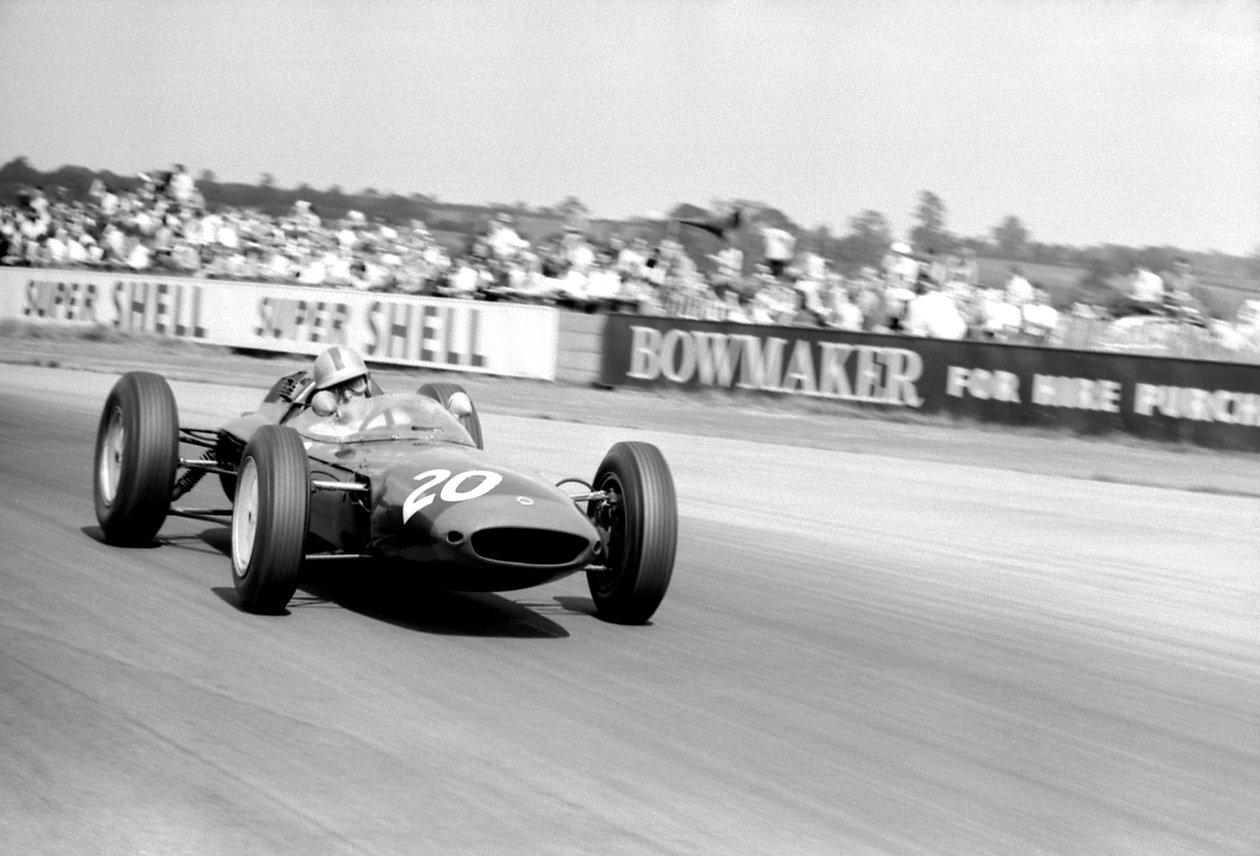 Mike Hailwood dirigindo parnell "s lotus 24, 1963 de Unbekannt Unbekannt