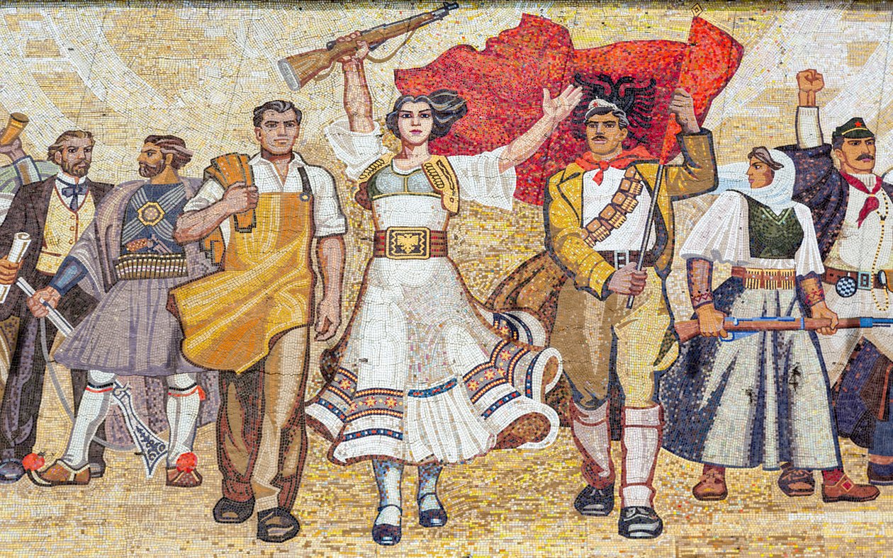 Mosaico da história albanesa, Tirana, Albânia de Unbekannt Unbekannt