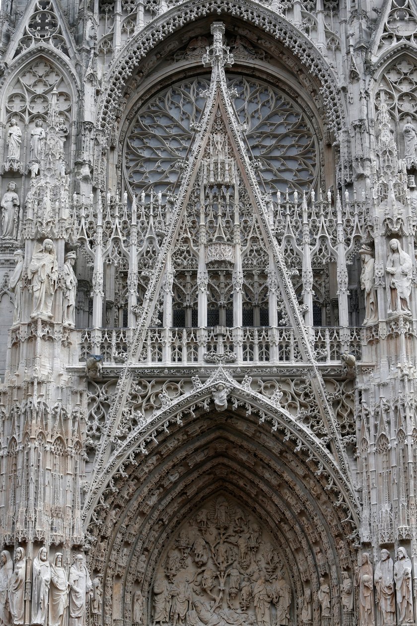 Catedral notre-senhora, rouen, frança, detalhe, de, fa ade de Unbekannt Unbekannt