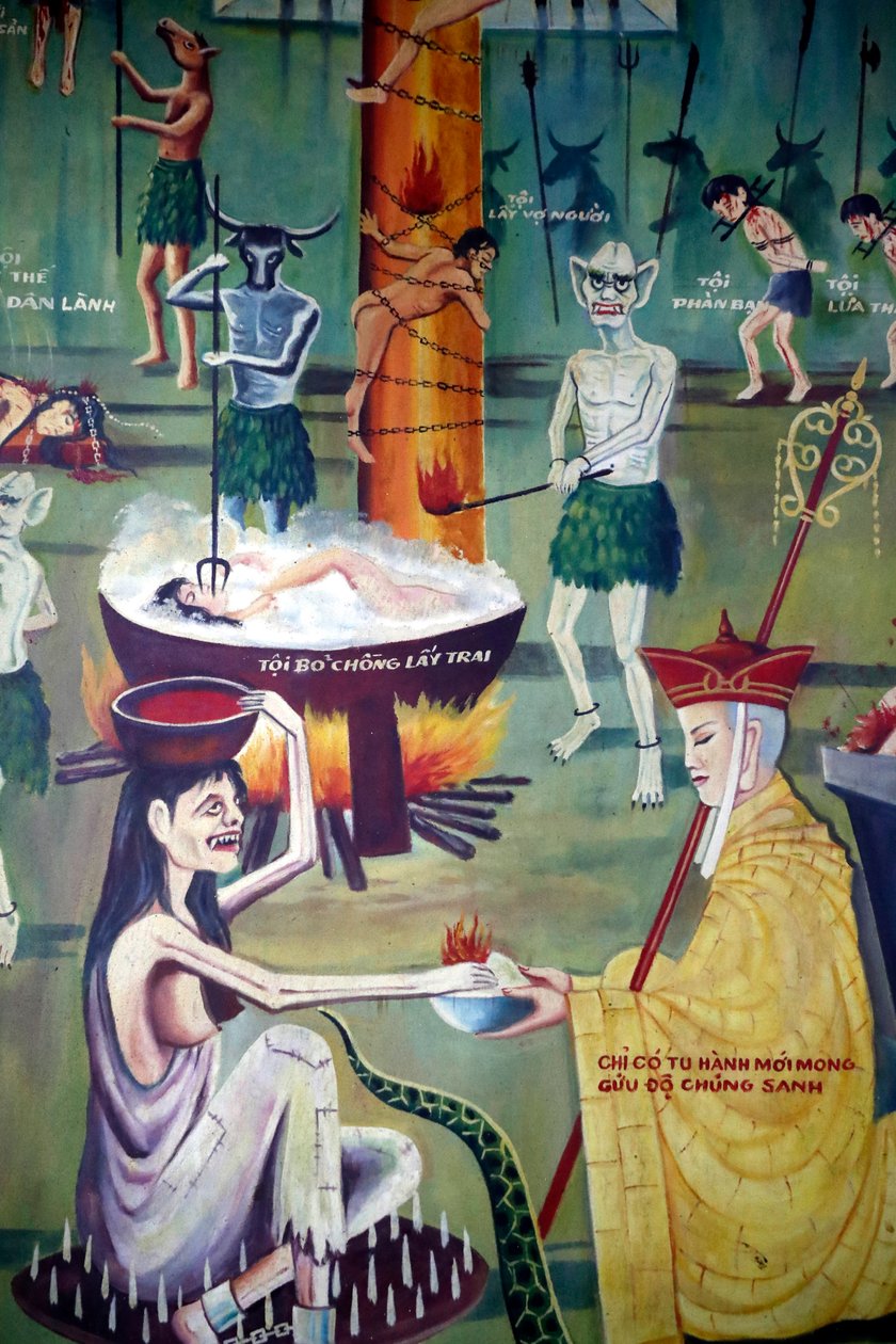 Phu, longo, templo budista, budista, purgatory, quadro, cidade minh chi ho, vietnã de Unbekannt Unbekannt