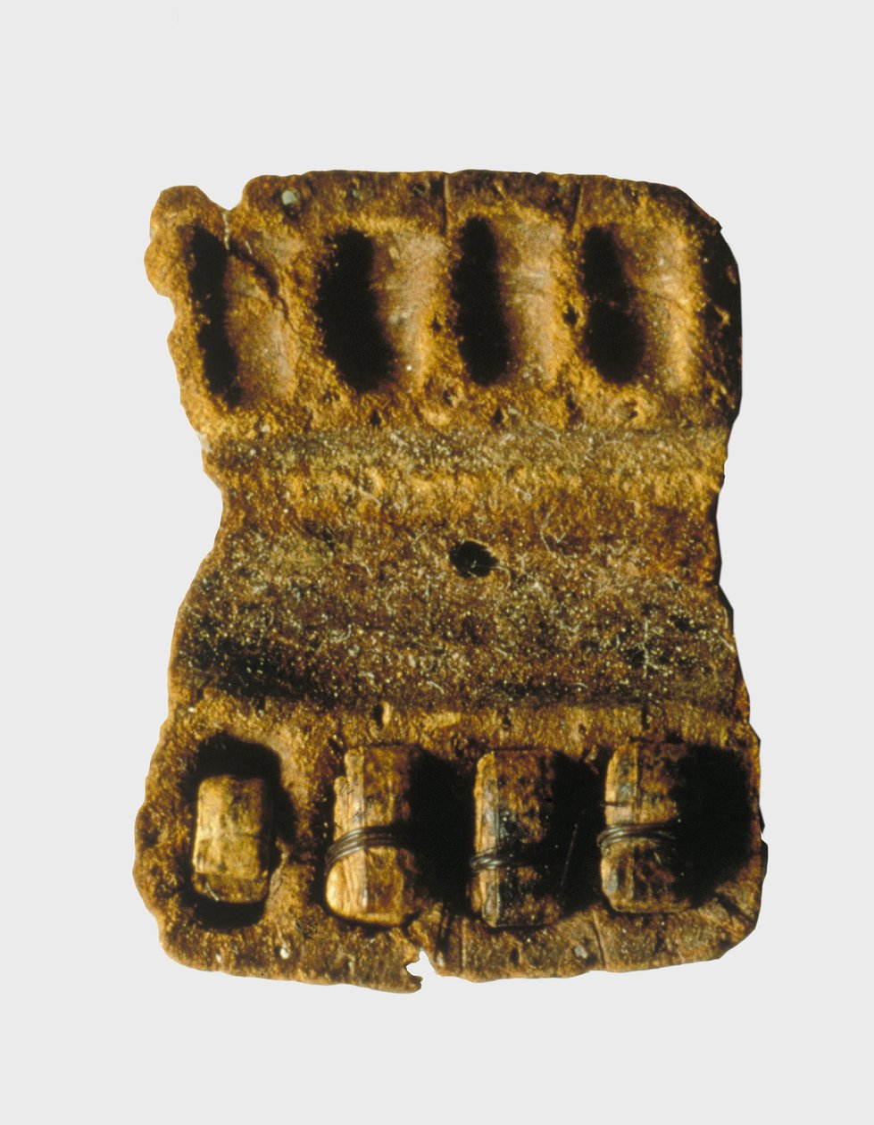 Phylactery em sua caixa de couro original, Qumran Caves de Unbekannt Unbekannt