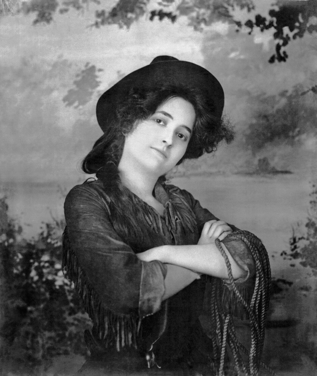 Retrato De Uma Cowgirl, Estados Unidos, 1902 de Unbekannt Unbekannt