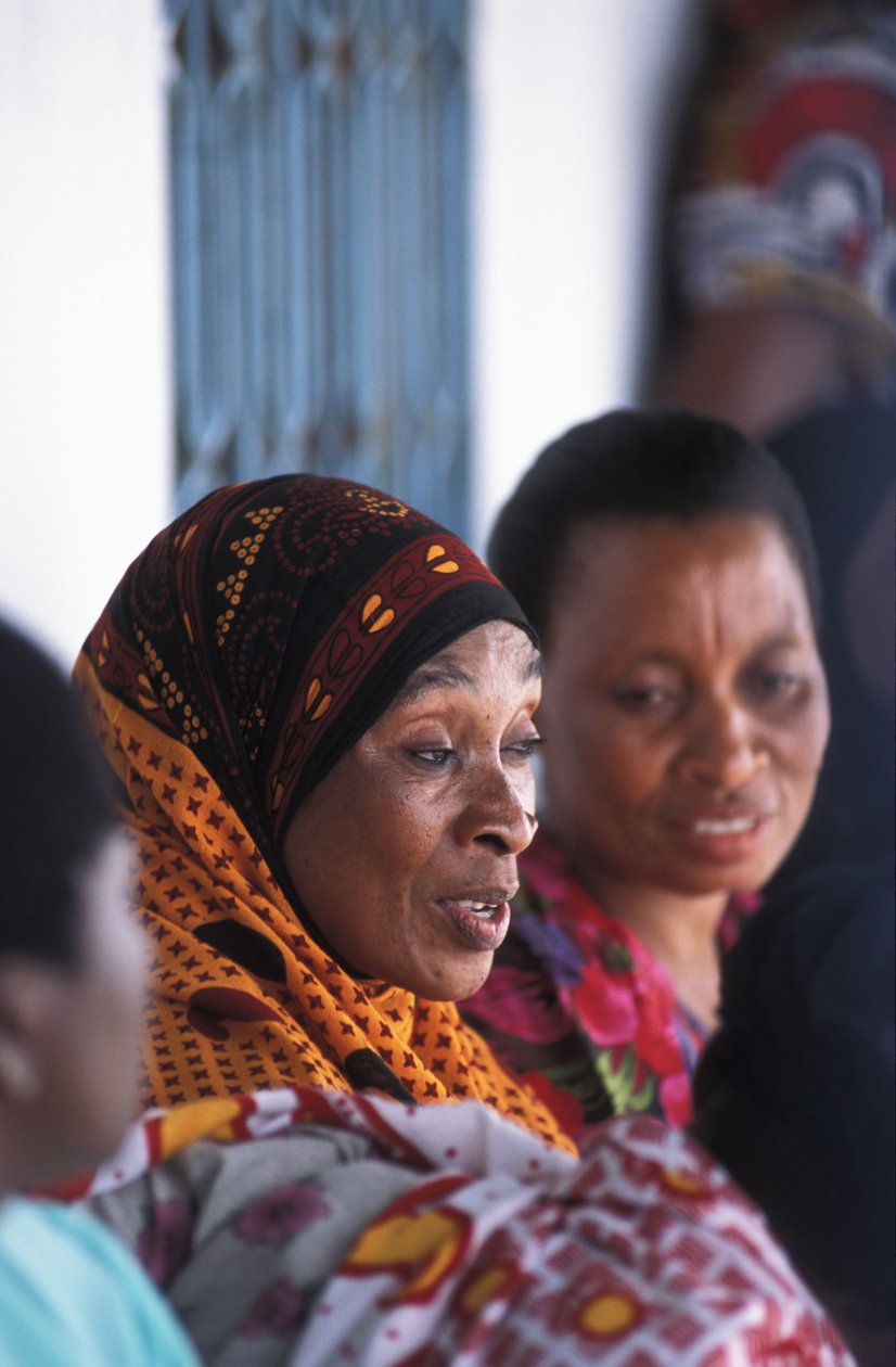 Retrato de mulheres rurais. Tanzânia, África. 20 de dezembro de 2002. de Unbekannt Unbekannt