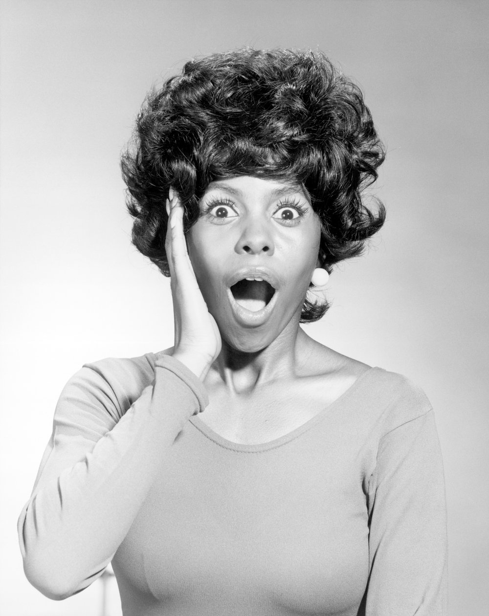 Retrato, de, mulher, com, surpreendido, expressão de Unbekannt Unbekannt