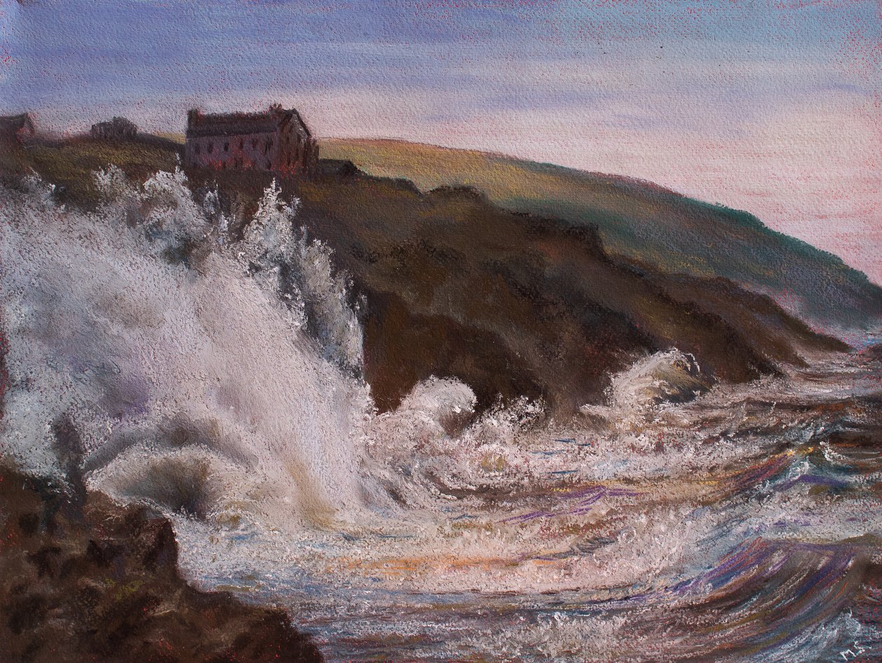Tempestade Raging sobre Cornwall, 2018 de Unbekannt Unbekannt