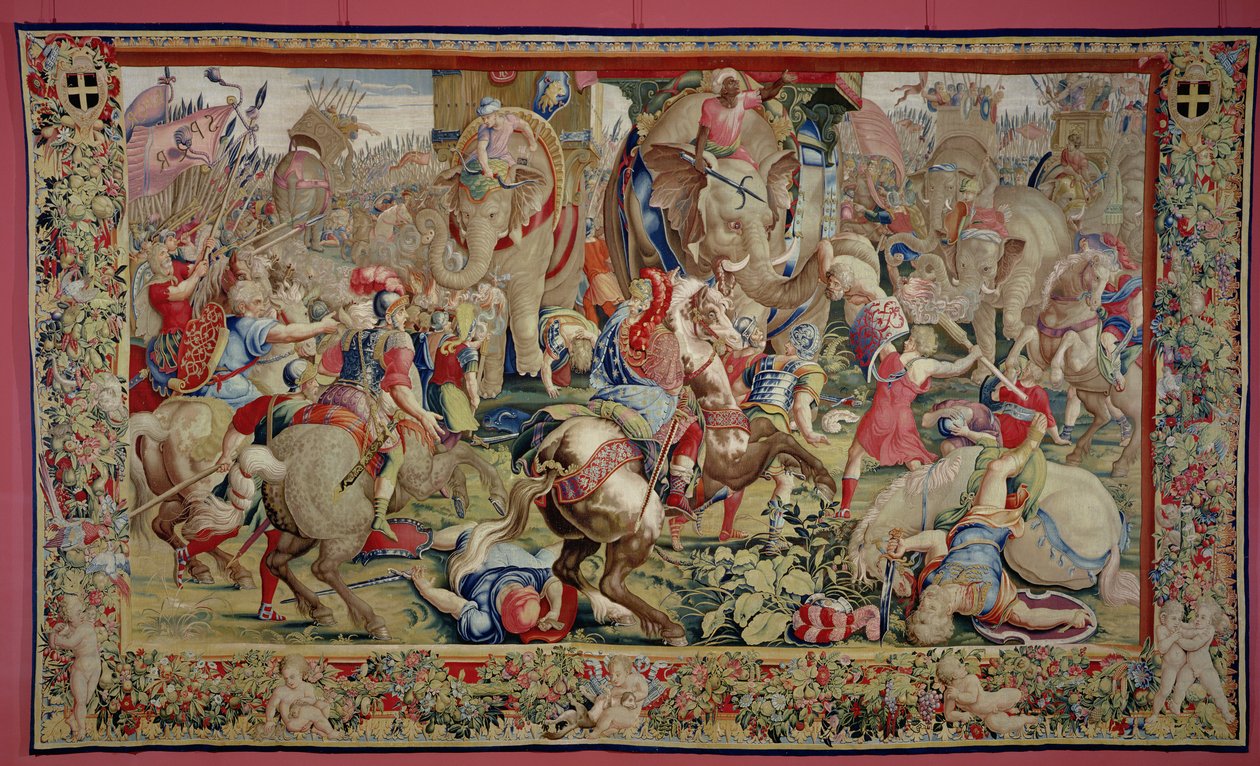 A Batalha de Zama, de Giulio Romano de Unbekannt Unbekannt