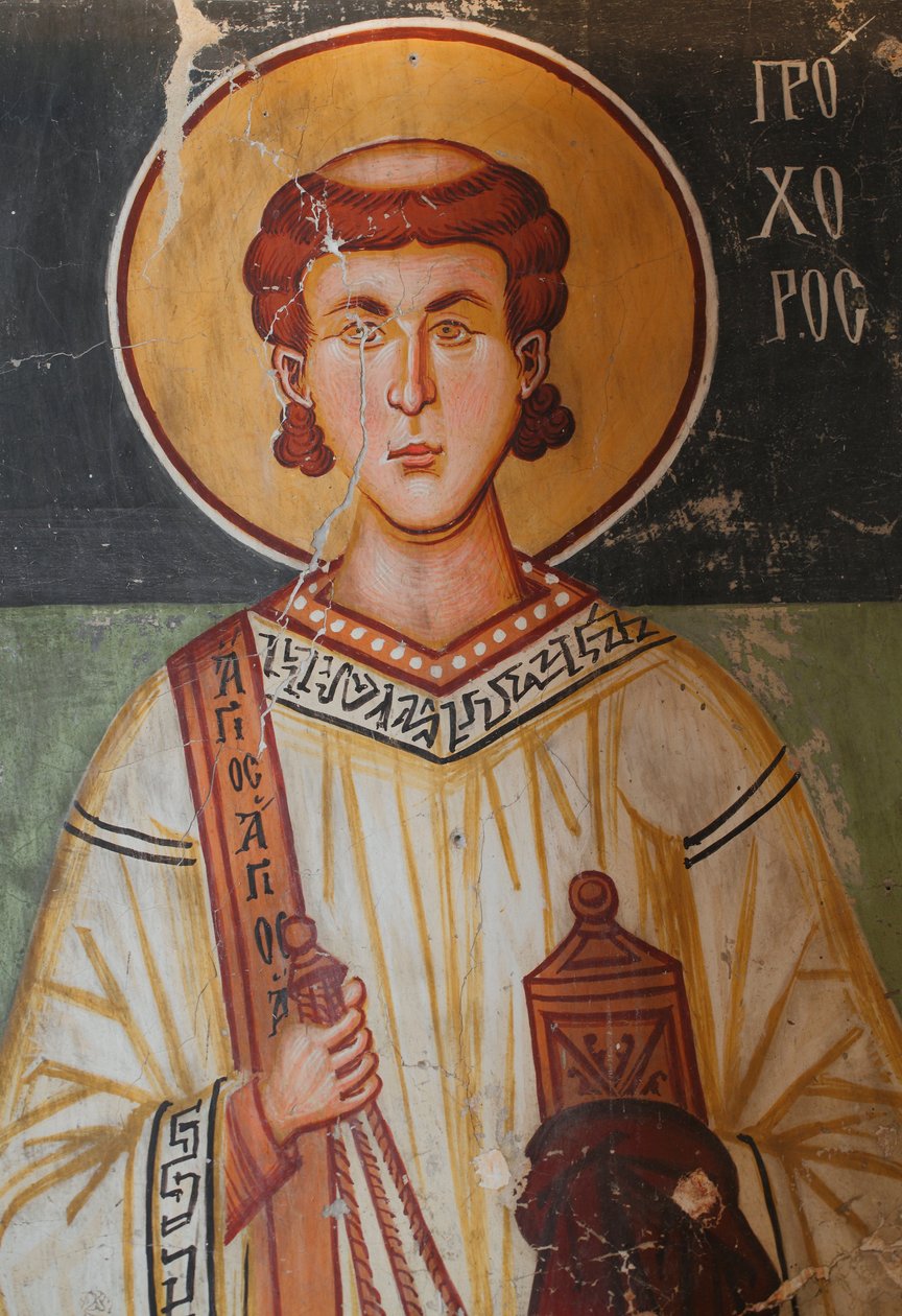 O fresco bizantino do século XV de Unbekannt Unbekannt