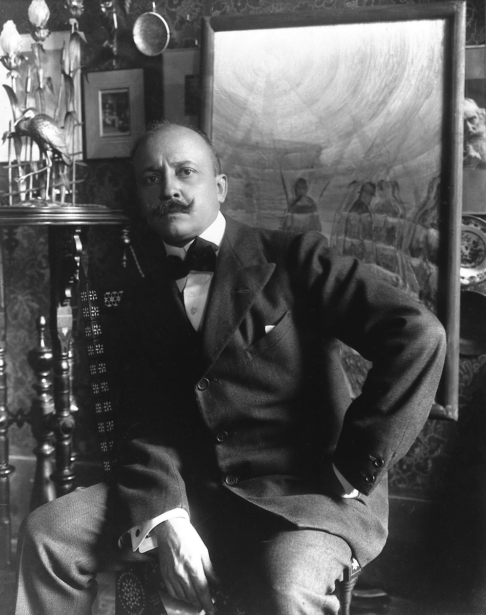 O escritor Filippo Tommaso Marinetti de Unbekannt Unbekannt