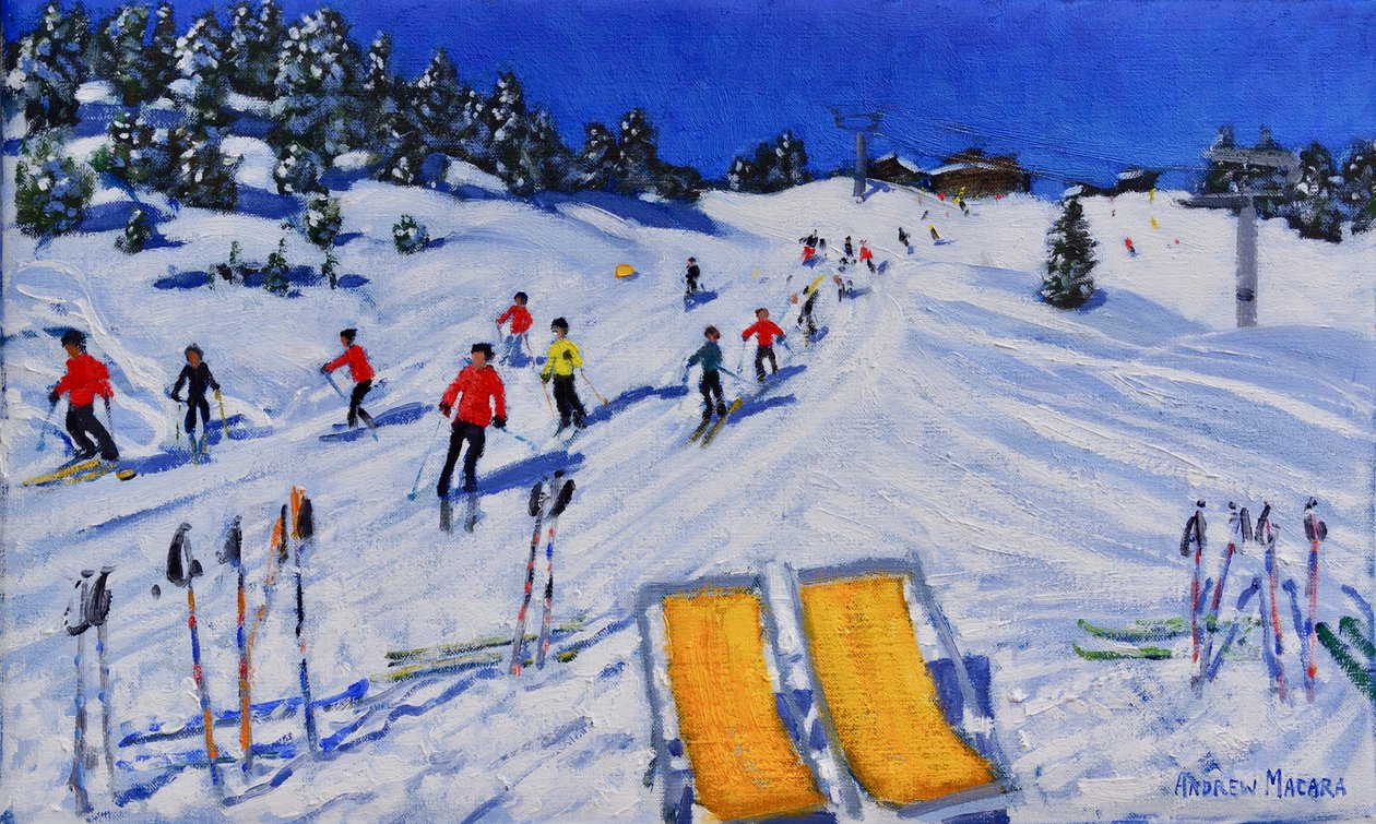 Duas espreguiçadeiras, Val Gardena, Itália, 2108 de Unbekannt Unbekannt