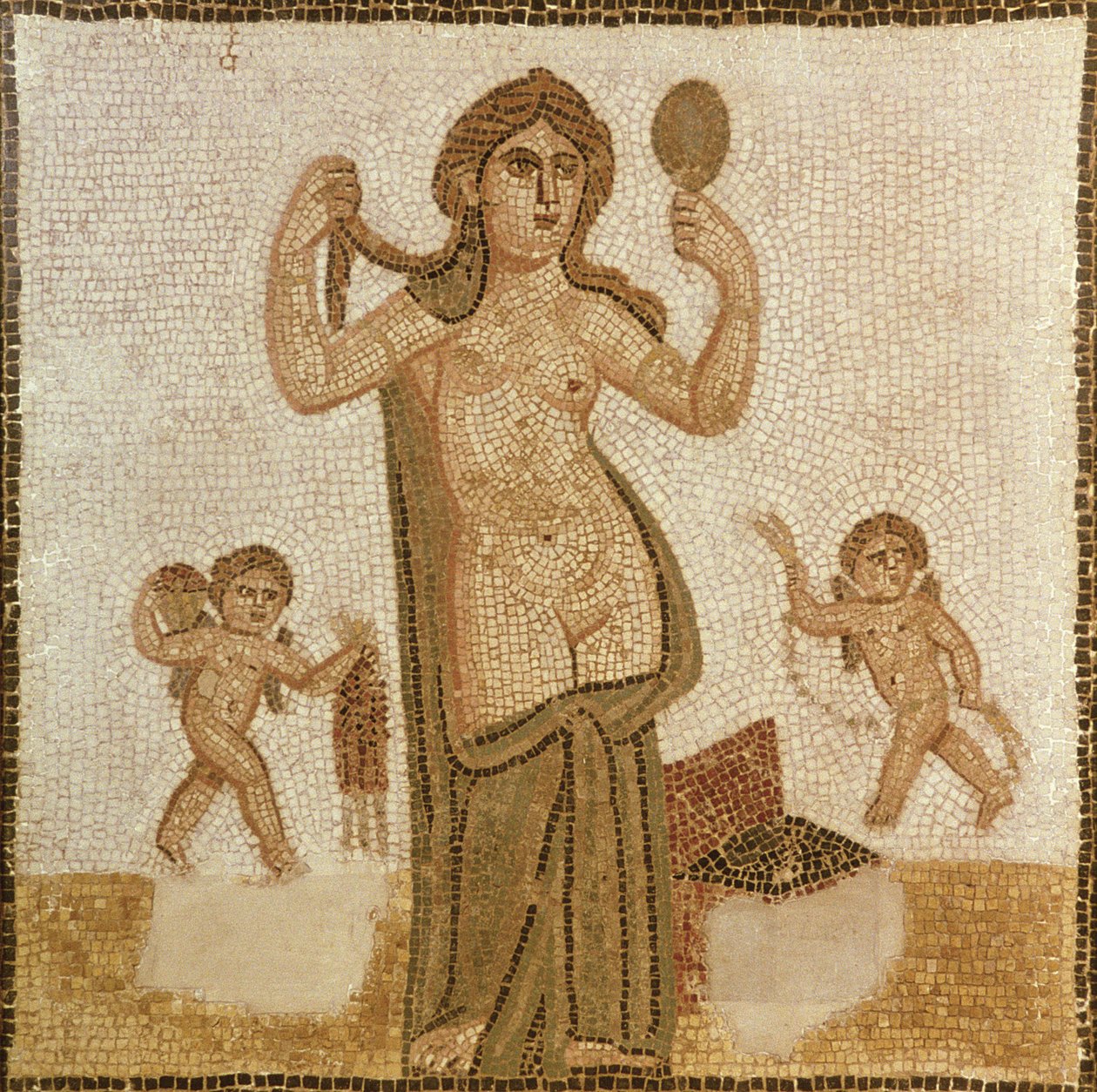 Vênus em seu banheiro, de Thuburbo-Majus, romano, século III dC de Unbekannt Unbekannt