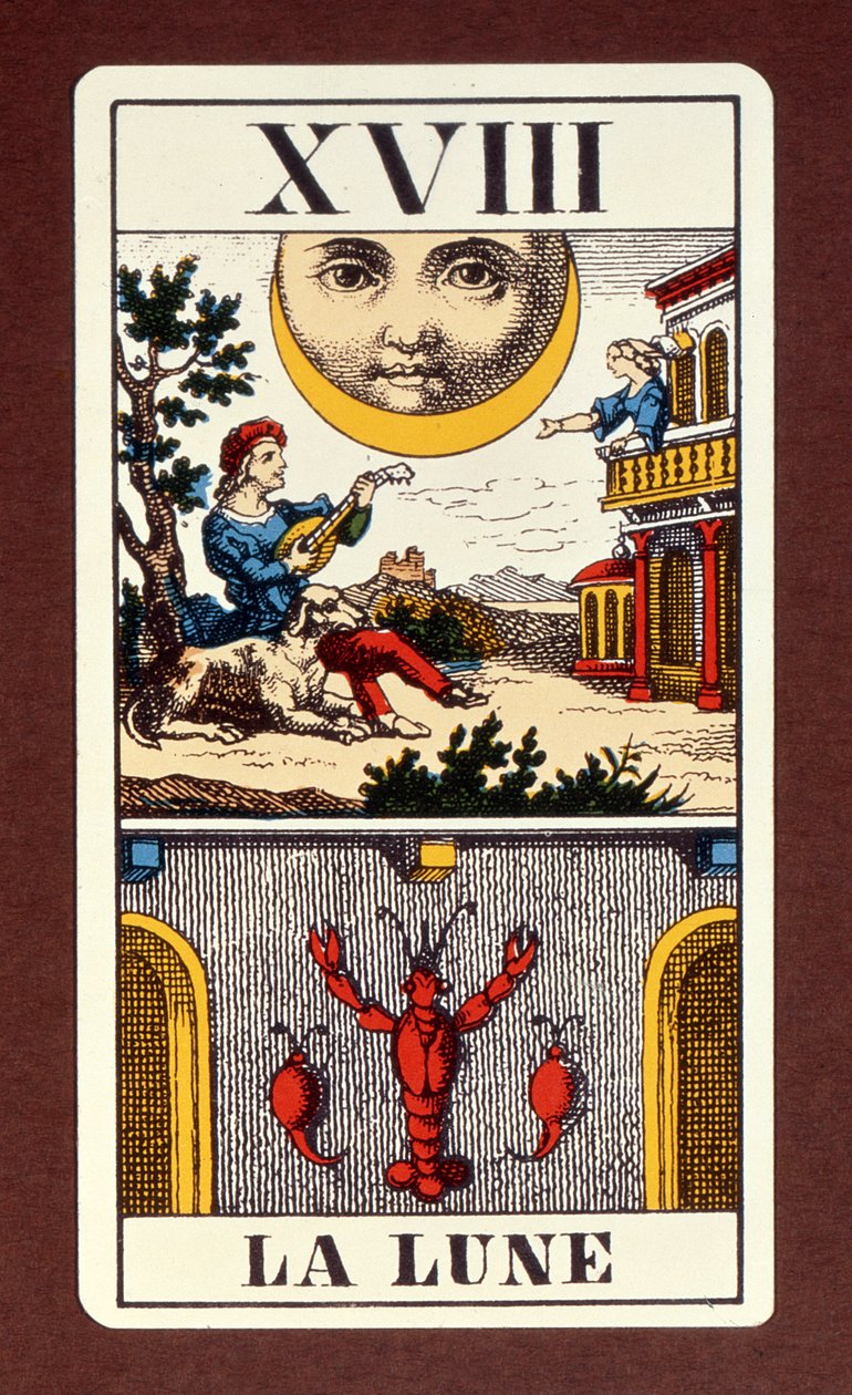 XVIIII Le Soleil, carta de tarô do Sol do século XIX de Unbekannt Unbekannt