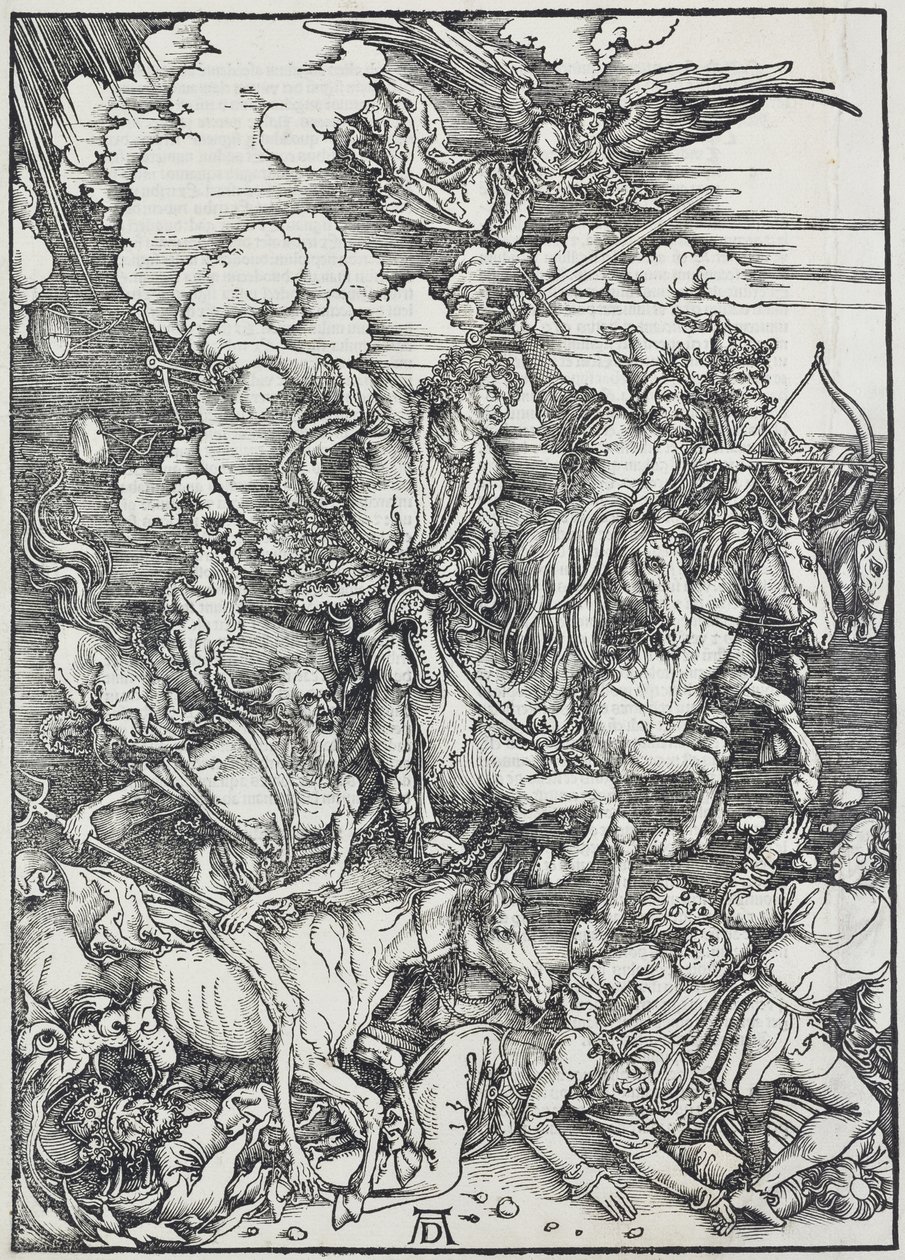05. Albrecht Dürer, Apocalipse, III. Os Quatro Cavaleiros Apocalípticos, Galeria Nacional de Praga de Unbekannter Künstler