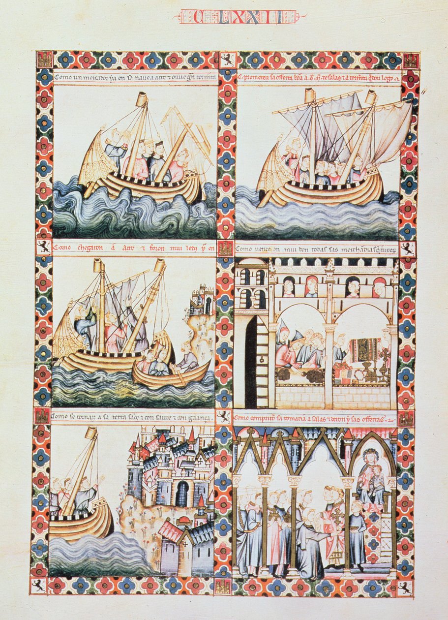 102-0625868/1 Uma Viagem ao Acre, ilustrações ao Cantiga 172, uma das 420 composições musicais que narram os milagres da Virgem, escritas em galego para Alfonso X 