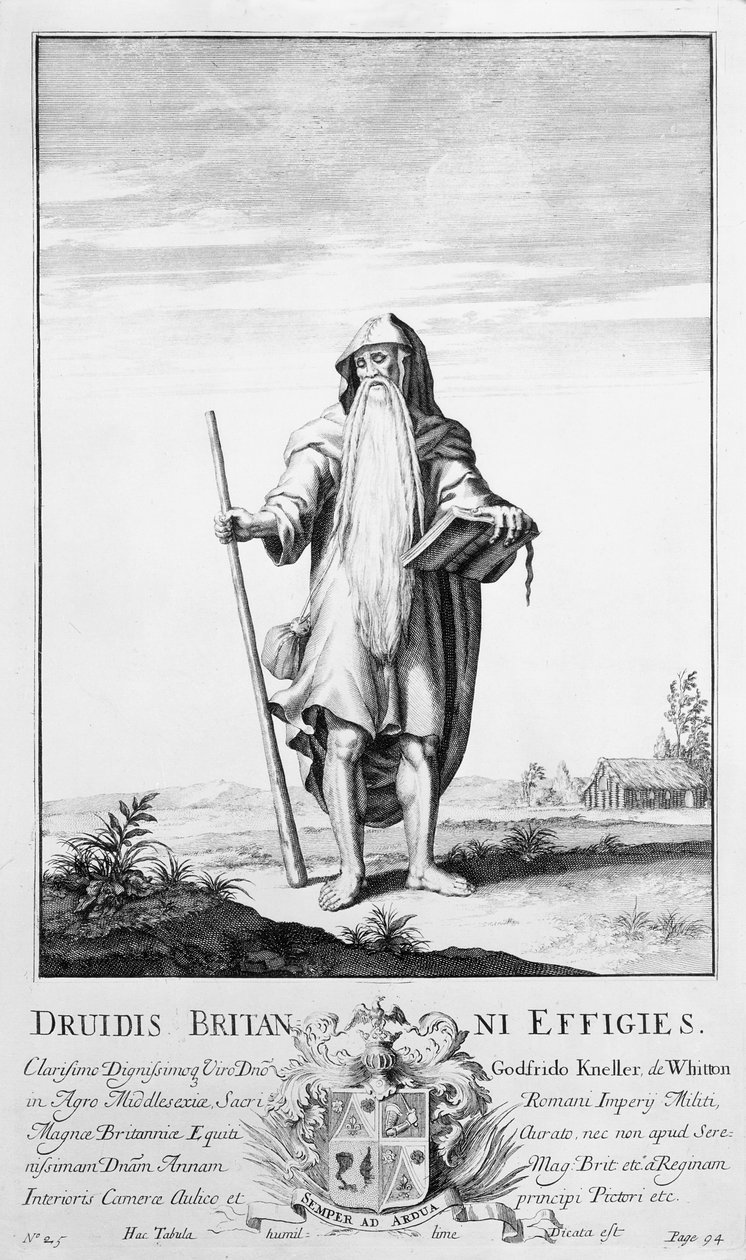 Um Druida (gravura) de Unbekannt