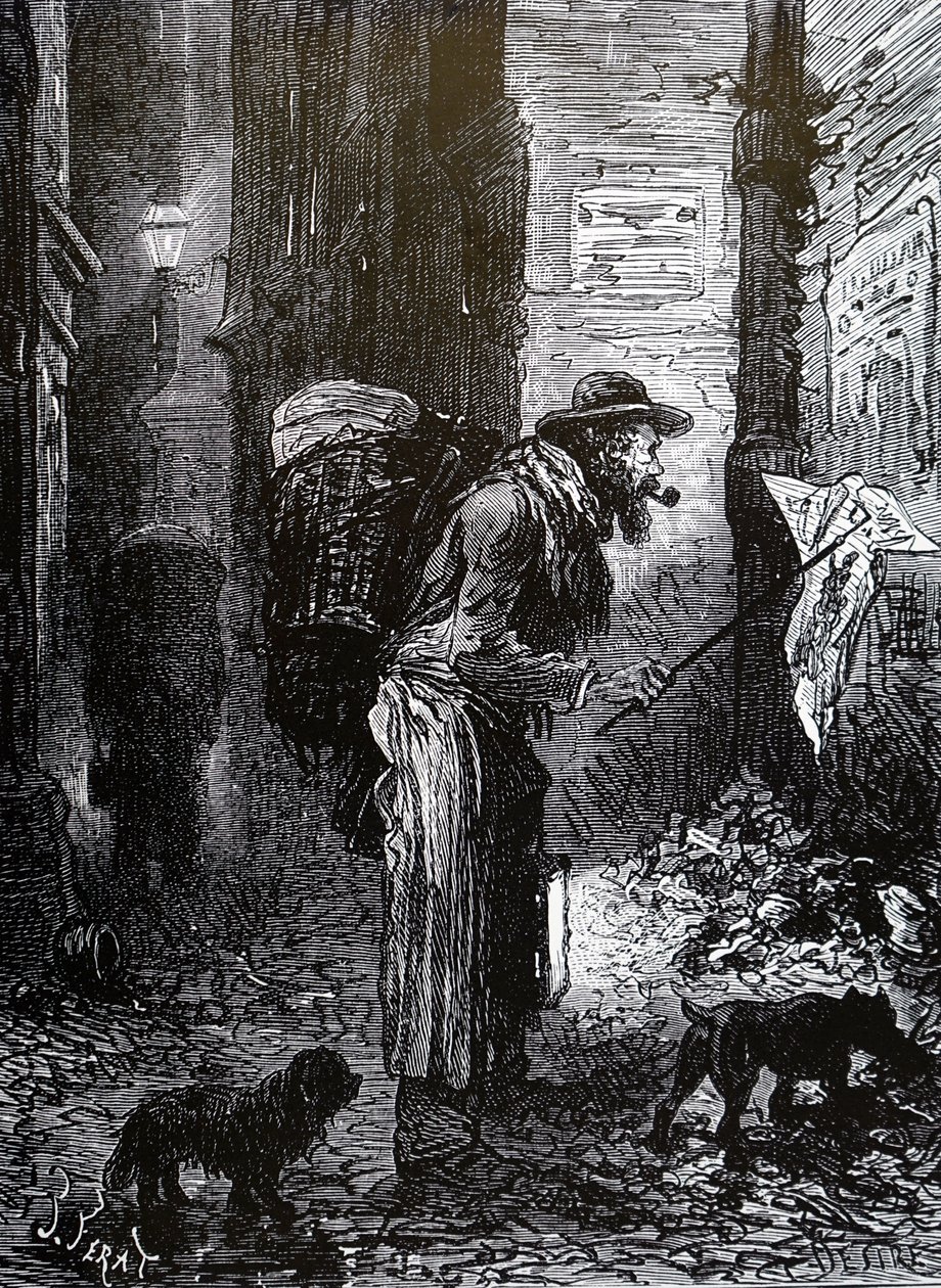 Um colhedor de trapos francês de Unbekannt