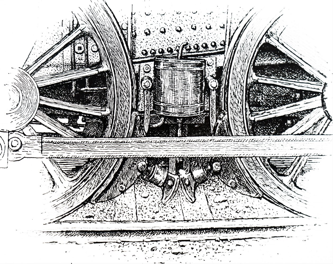 Um freio de tracção de locomotiva. de Unbekannt